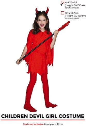 Children Devil Girl Costume
